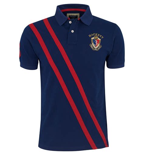 red and navy blue polo shirt